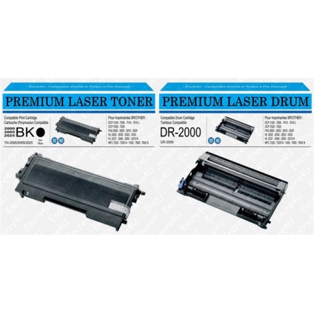 LOT TONER + TAMBOUR TN-2000/DR-2000