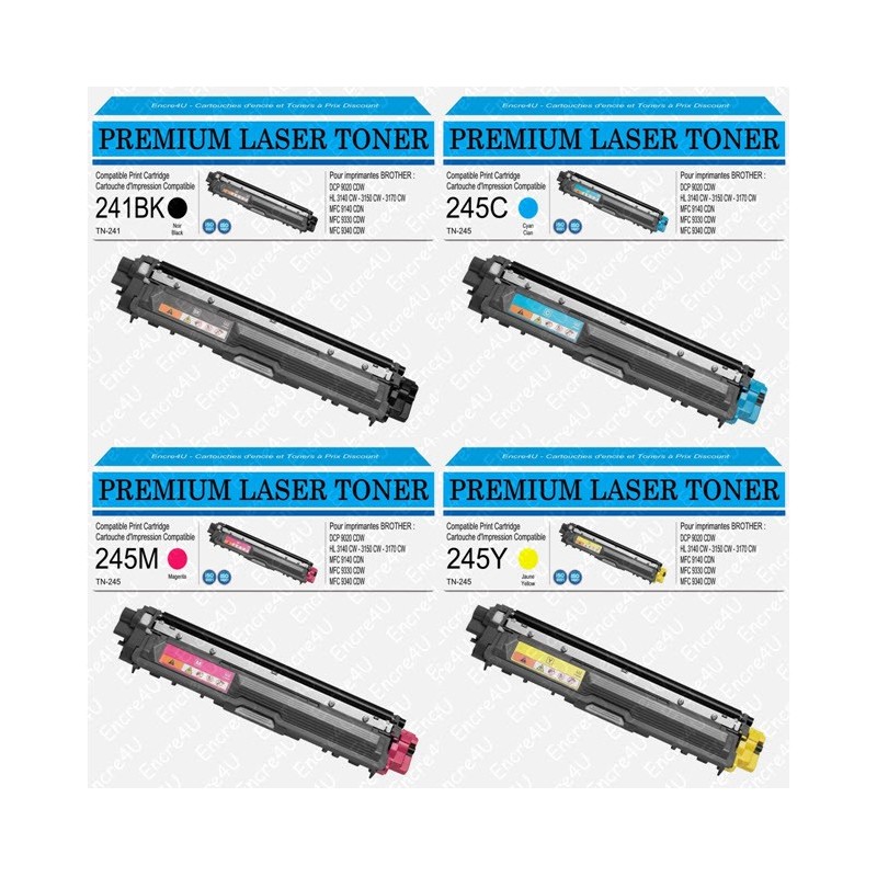 TONER LASER TN-241 TN-245 TN241 TN245 COMPATIBLE BROTHER