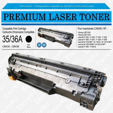 TONER GENERIQUE CB-435A 35A BK