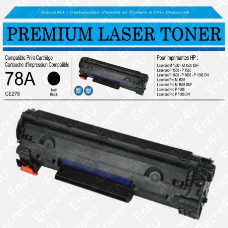 TONER GENERIQUE CE278A 78A BK