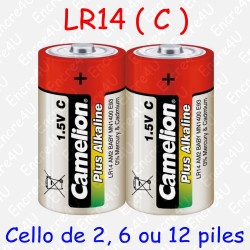 2 piles Alcaline Plus C LR14 R14 MN1400 AM2 E93 1,5V