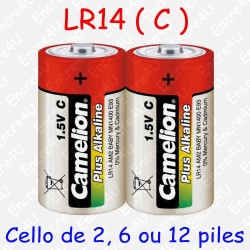 2 piles Alcaline Plus C LR14 R14 MN1400 AM2 E93 1,5V