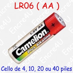 4 piles Alcaline Plus AA LR06 1,5V