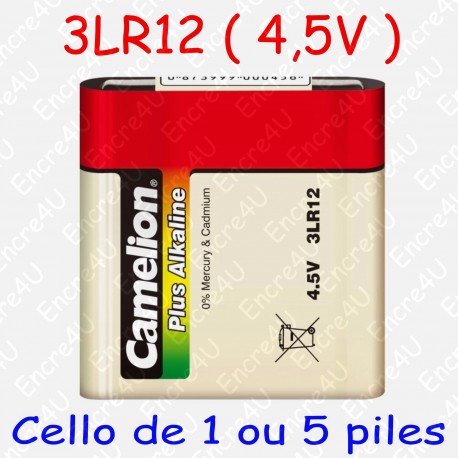 1 pile Alcaline Plus 4,5V 3LR12 3R12 LR12 R12 MN1203