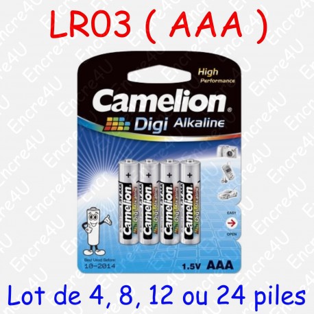 4 piles Digi Alcaline AAA LR03 1,5V