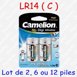 2 piles Digi Alcaline C LR14 R14 MN1400 AM2 E93 1,5V