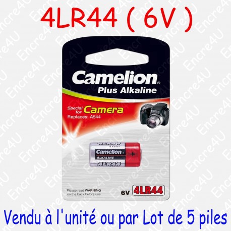 1 pile Alcaline 4LR44 A544 V4034 PX28A GP476A 6V