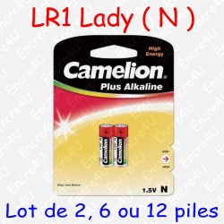 2 piles Alcaline LR1 LADY E90 4001 N GP910A 1,5V