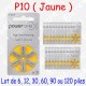 6 Piles Auditives P10 JAUNE VARTA PR70 DA10 AC10 ZA10 10AE 10DS A10 PR10H R460+