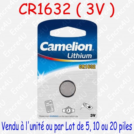 1 Pile Lithium CR1632 DL1632 3V