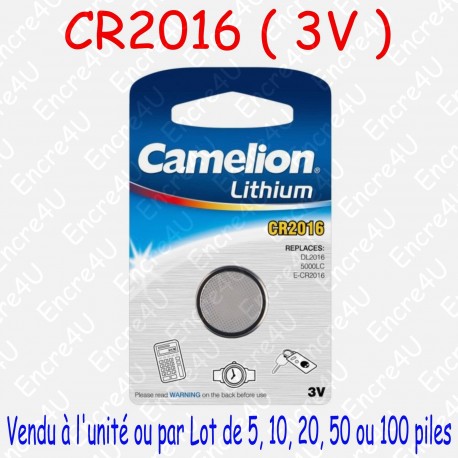 1 Pile Lithium CR2016 DL2016 3V