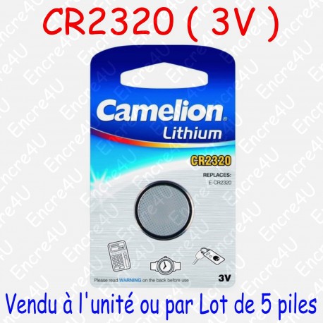 1 Pile Lithium CR2320 DL2320 3V