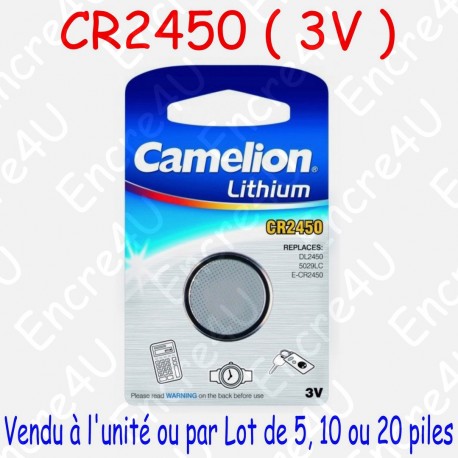 1 Pile Lithium CR2450 DL2450 3V