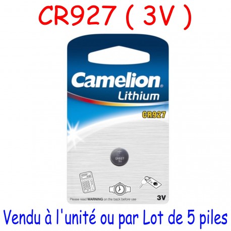 1 Pile Lithium CR927 DL927 3V