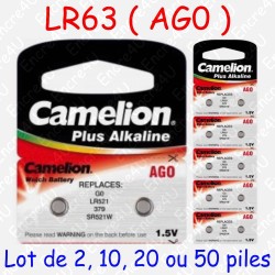 2 Piles Alcaline AG0 LR63 LR521 379 SR521