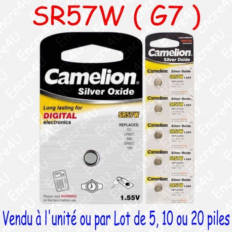 1 Pile Oxyde d'Argent G7 SR57W 195 395 SR927 LR927 1,55V