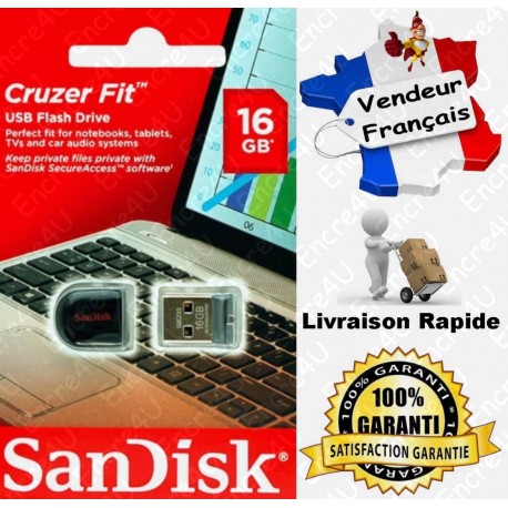 CLE USB 2.0 SANDISK 16 Go