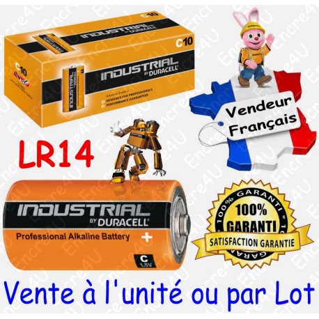 Piles C LR14 Duracell Plus 1,5V alcaline