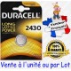 1 pile DURACELL CR2430 DL2430 Lithium 3V