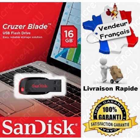 CLE USB 2.0 SANDISK - Blade 16 Go