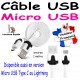 Câble USB / Micro USB pour iPhone iPad iPod