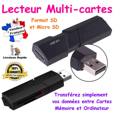 Lecteur USB pour Cartes SD SDHC SDXC