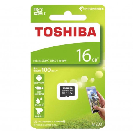 Carte Micro SD SDHC UHS-1 16 Go Gb Giga TOSHIBA