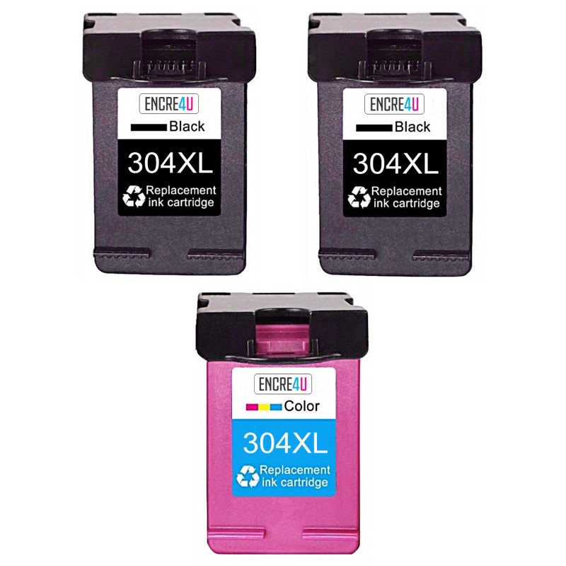 304XL Cartouches d'encre Remplacement pour Cartouche HP 304 Noir