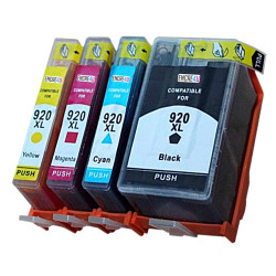 4 CARTOUCHES GENERIQUES HP920 XL