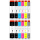 12 CARTOUCHES GENERIQUES PGI-525/CLI-526 XL