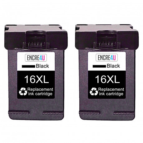 2 CARTOUCHES COMPATIBLES LEXMARK 16 XL