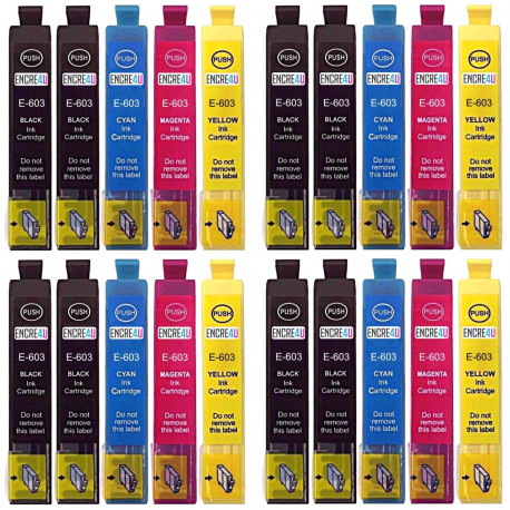 20 CARTOUCHES GENERIQUES T603 XL V2