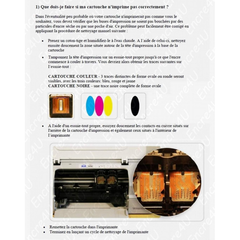 Pour Cartouche Hp 305 Reconditionnées Encre Hp 305 Xl 305Xl Pour