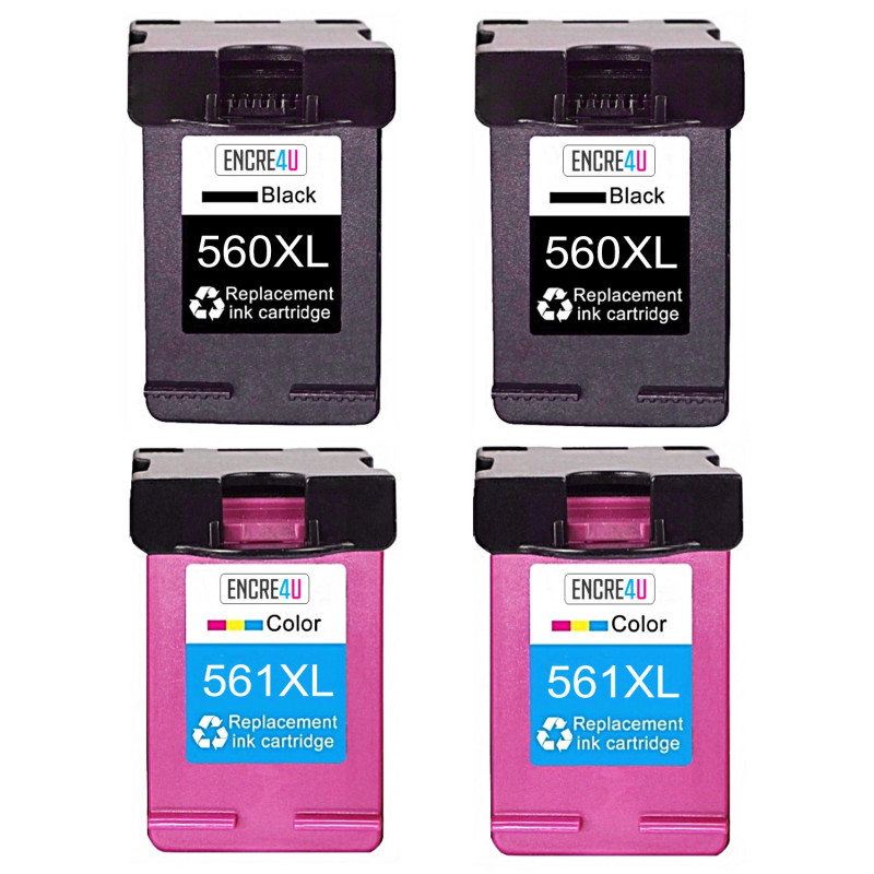 COMETE - 560XL 561XL - 2 Cartouches Compatibles avec Canon PG-560